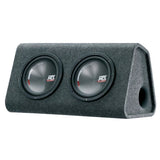 Caisson de grave - MTX AUDIO - Actif reflex avec double subwoofers 20cm - Ampli Classe-D 240Wrms - Filtre actif - Télécommande