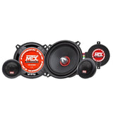 MTX TX450S Haut-parleurs voiture Kit 2 voies 13cm 70W RMS 4 Tweeters néodyme 25mm Membranes pulpe célulose