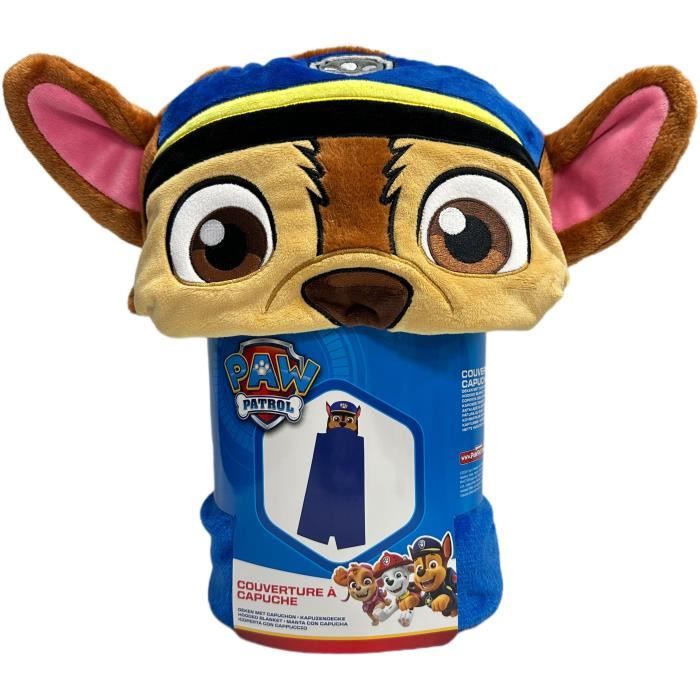 Assortiment 3 plaids a capuche 3D - Hello Kiity, Gabby et Pat'Patrouille - 120 x 150 cm