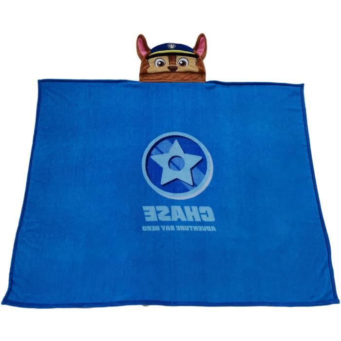 Assortiment 3 plaids a capuche 3D - Hello Kiity, Gabby et Pat'Patrouille - 120 x 150 cm