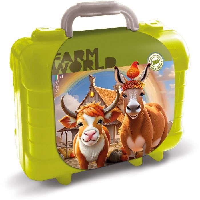 Travel Set - MULTIPRINT - 42924 - 5 tampons La Ferme, 10 crayons