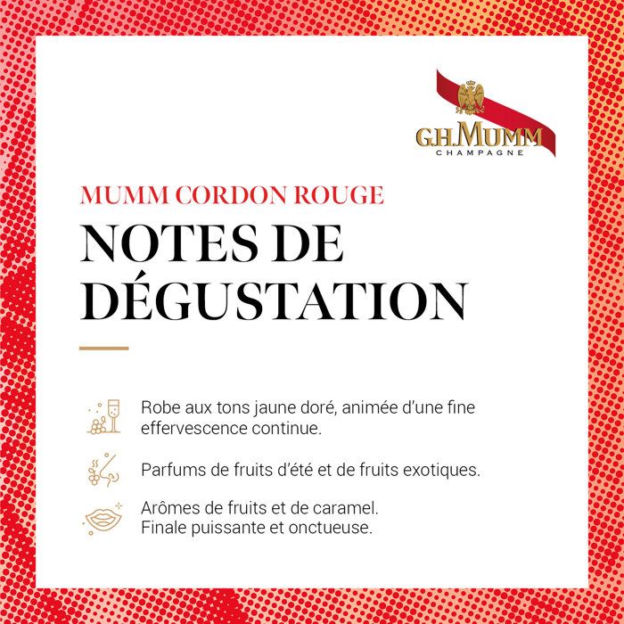 Champagne Mumm Cordon Rouge - 37,5 cl demi-bouteille