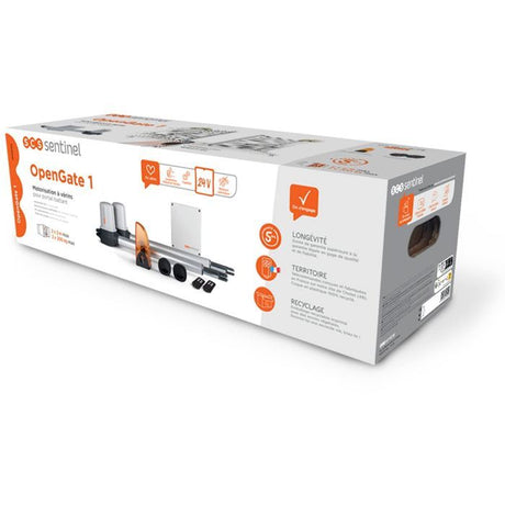 Kit moteur de portail deux battants - SCS SENTINEL - OpenGate 1 - Jusqu'a 200 kg par vantail et 4 metres max