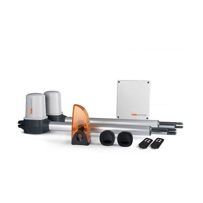 Kit moteur de portail deux battants - SCS SENTINEL - OpenGate 1 - Jusqu'a 200 kg par vantail et 4 metres max