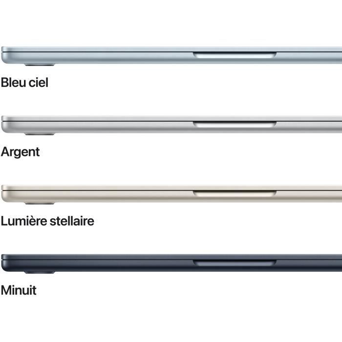 Apple - 13,6 MacBook Air M4 (2025) - RAM 16Go - Stockage 512Go - CPU 10 coeurs - GPU 10 coeurs - Lumiere Stellaire