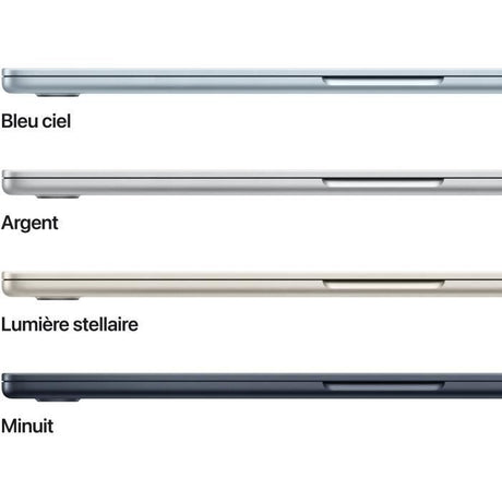 Apple - 15,3 MacBook Air M4 (2025) - RAM 16Go - Stockage 512Go - CPU 10 coeurs - GPU 10 coeurs - Minuit