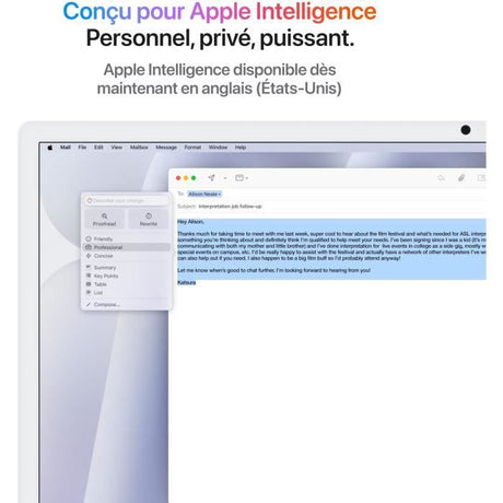 Apple iMac 24 ecran retina 4,5K 256Go SSD 16Go RAM Puce M4 CPU 8 coeurs GPU 8 coeurs Argent (2024)