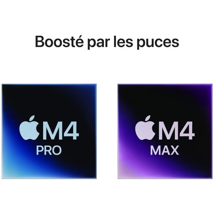 Apple - 14'' MacBook Pro M4 Pro - RAM 24Go - Stockage 512Go SSD - CPU 12 coeurs - GPU 16 coeurs - Argent