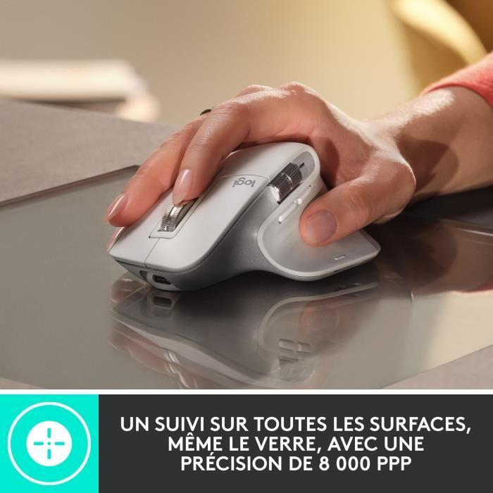 Souris - Sans fil - Logitech - MX Master 3S - Gris p‚le