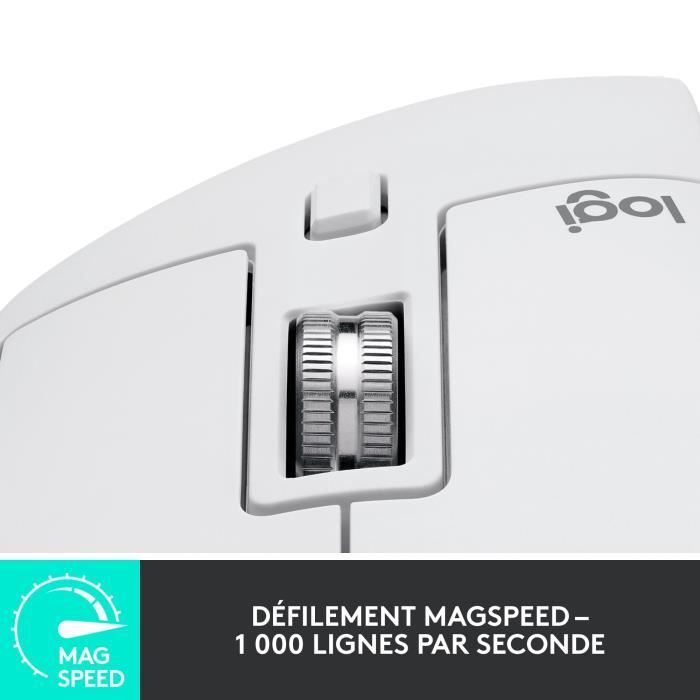 Souris - Sans fil - Logitech - MX Master 3S - Gris p‚le