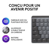 Clavier - Sans fil - Logitech - MX Mechanical - AZERTY - Mécanique - Rétroéclairé - Graphite