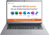 PC Portable - THOMSON - N14C4SL128MS - 14 - Intel Celeron - RAM 4 GB - SSD 128GB - Housse de protection + souris