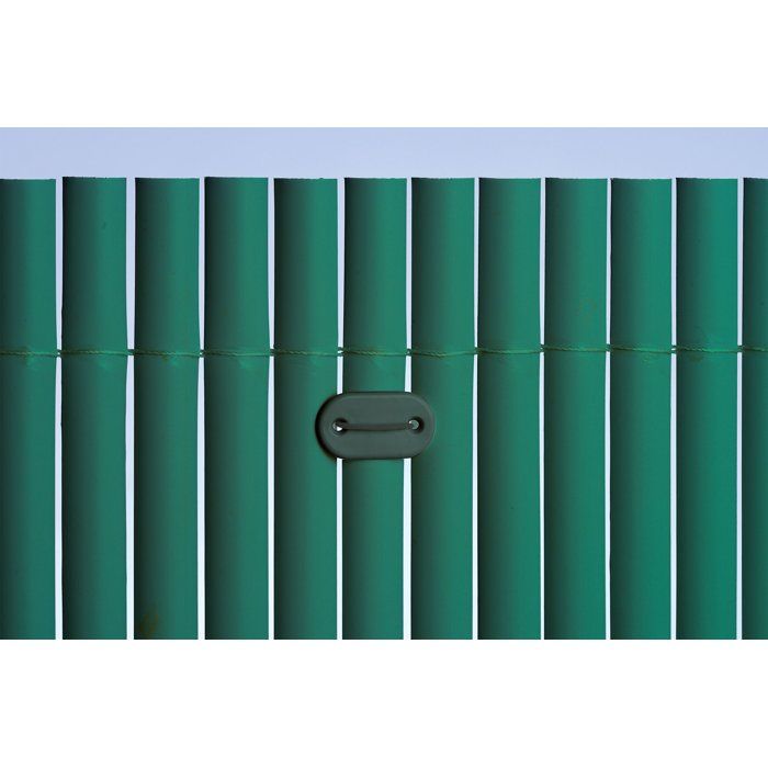 Canisse PVC double face - NATURE - 10 mm - Vert - 3 x 1 m