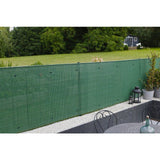 Canisse PVC double face - NATURE - 10 mm - Vert - 3 x 1 m