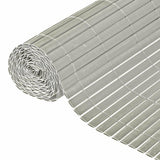 Canisse PVC double face - NATURE - 10 mm - Taupe - 3 x 1 m