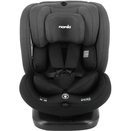 NANIA Siege auto isofix DUNE, Groupe 0/1/2/3, de 0 a 10 ans, 0-36 kg, 40-150 cm, R 129 – Tetiere réglable - Inclinable - Pivotant -