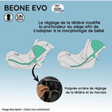 Poussette combinÈe 3 en 1 NANIA GIULIA + Siege auto BEONE EVO R129  40-85 cm - Nacelle de 0 a 6 mois