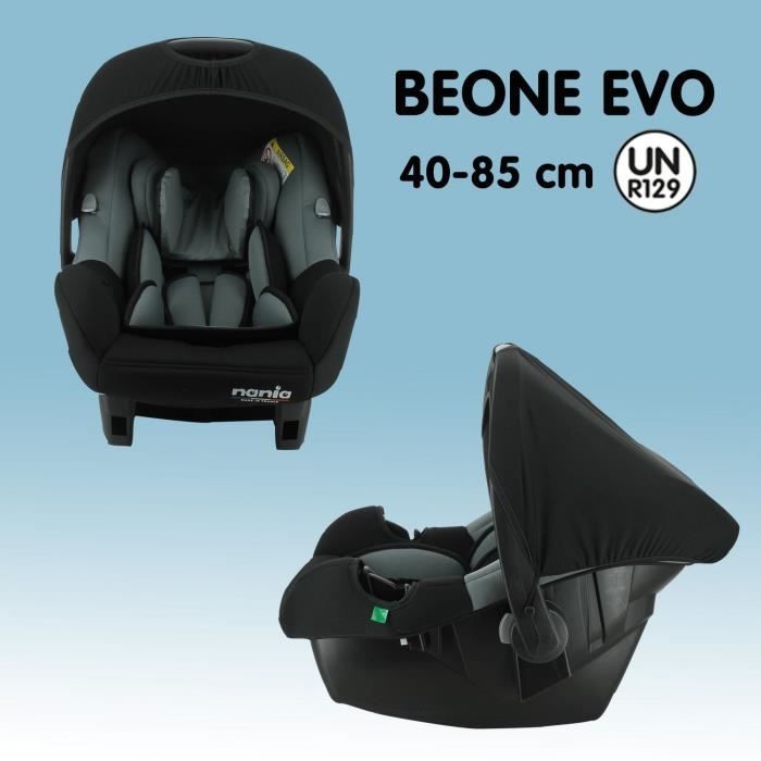Poussette combinÈe 3 en 1 NANIA GIULIA + Siege auto BEONE EVO R129  40-85 cm - Nacelle de 0 a 6 mois