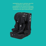 Siege auto - NANIA - RIO - Groupe 1/2/3 - 76-150 cm - I-Size - Réducteur - Noir