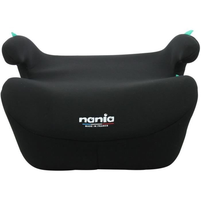 Siege auto réhausseur - NANIA - Bubble - Groupe 3 - 126-150 cm - I-Size - Ceinturé - Noir