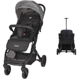 NANIA - Poussette combinée 2-en-1 avec siege auto Rimini + base isofix - MYLA - 4 roues - Noir