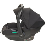 NANIA - Poussette combinée 2-en-1 avec siege auto Rimini + base isofix - MYLA - 4 roues - Noir