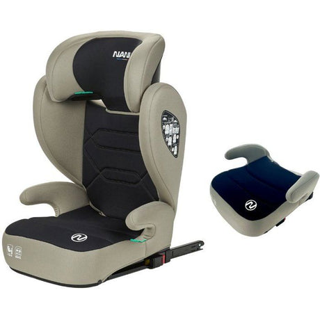 Siege auto - NANIA - Bogota - Groupe 2/3 - I-size - 100/150 cm - Isofix - 4 a 12 ans - Tetiere réglable - Noir