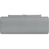 Banquette convertible - 3 places - NAOTO - Tissu gris clair - Coffre de rangement - 202 x 98 x 98 cm