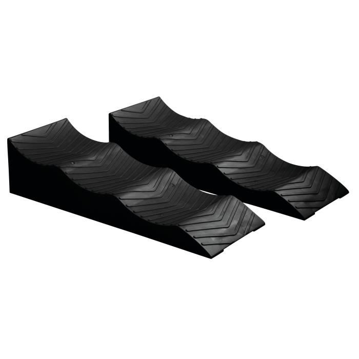 Cales pour camping-car - OPTIMA - 3 niveaux 4 / 7 /10 cm - 2500 Kg max par cale - Sac de rangement inclus - X2