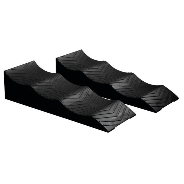 Cales pour camping-car - OPTIMA - 3 niveaux 4 / 7 /10 cm - 2500 Kg max par cale - Sac de rangement inclus - X2