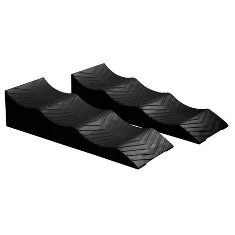 Cales pour camping-car - OPTIMA - 3 niveaux 4 / 7 /10 cm - 2500 Kg max par cale - Sac de rangement inclus - X2