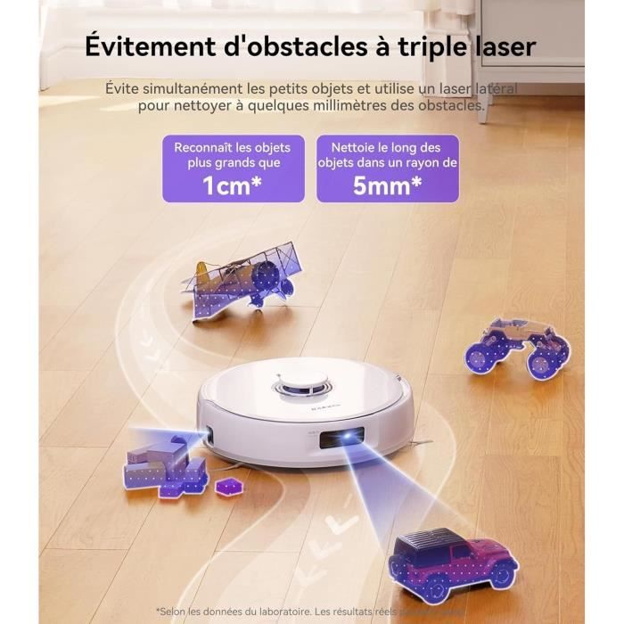 NARWAL Freo X Ultra Robot Aspirateur Laveur avec Station d'accueil Tout-en-Un - Nettoyage Intelligent - Puissance 8200 PA