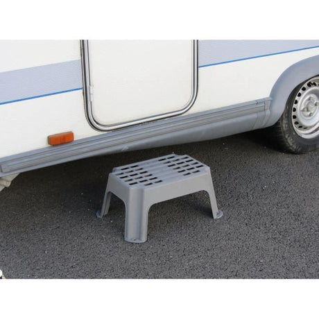 Marchepieds fixe - OPTIMA - Polypropyleme renforcé - Surface antidérapante - 150 kg max - 420 x 240 x 280 mm