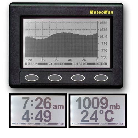 Barometre électronique - NASA - MeteoMan - Noir - Plastique - Navigation en bateau