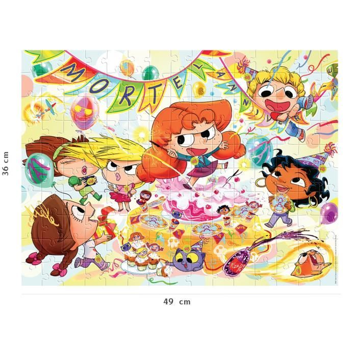 Puzzle Nathan Mortel Anniversaire Mortelle Adele - NATHAN - 150 pieces - Dessins animÈs et BD - Enfant