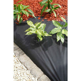 Feutre géotextile - NATURE - 10 x 1 m - 120g/m² - Pour allées et massifs - Noir