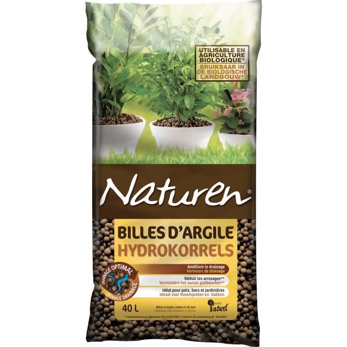 NATUREN Billes d'Argile - 40L - NATUREN