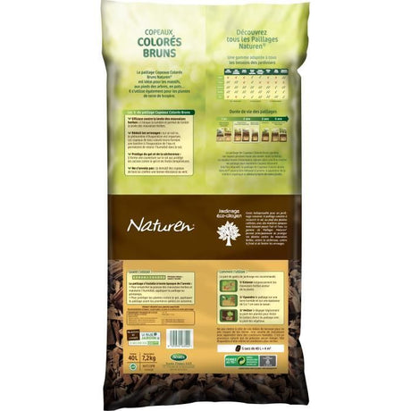 Copeaux Colorés Bruns - 40L - NATUREN