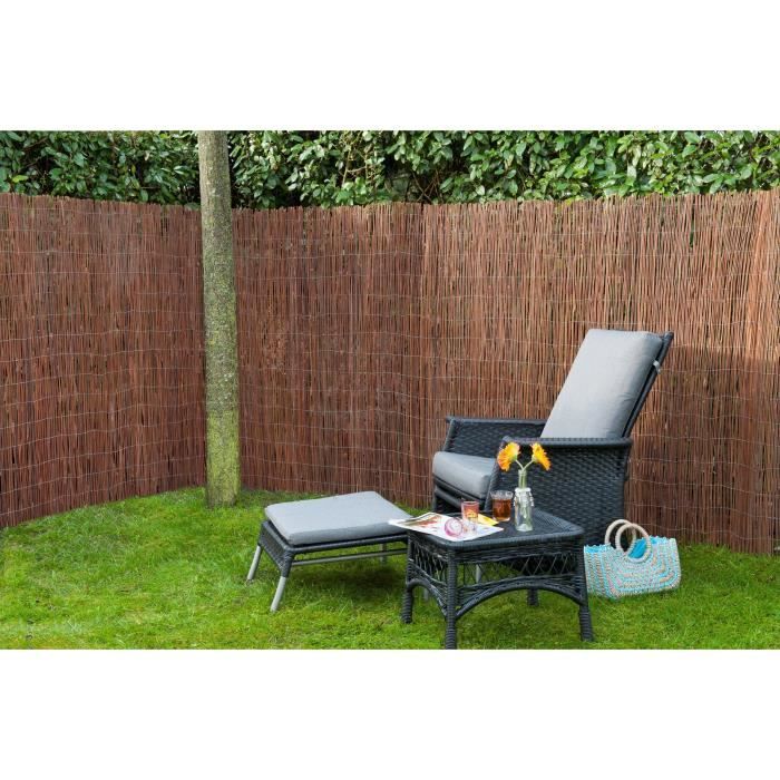 Canisse fagot d'osier fin - NATURE - 1 x 3 m - Occultant 4/5
