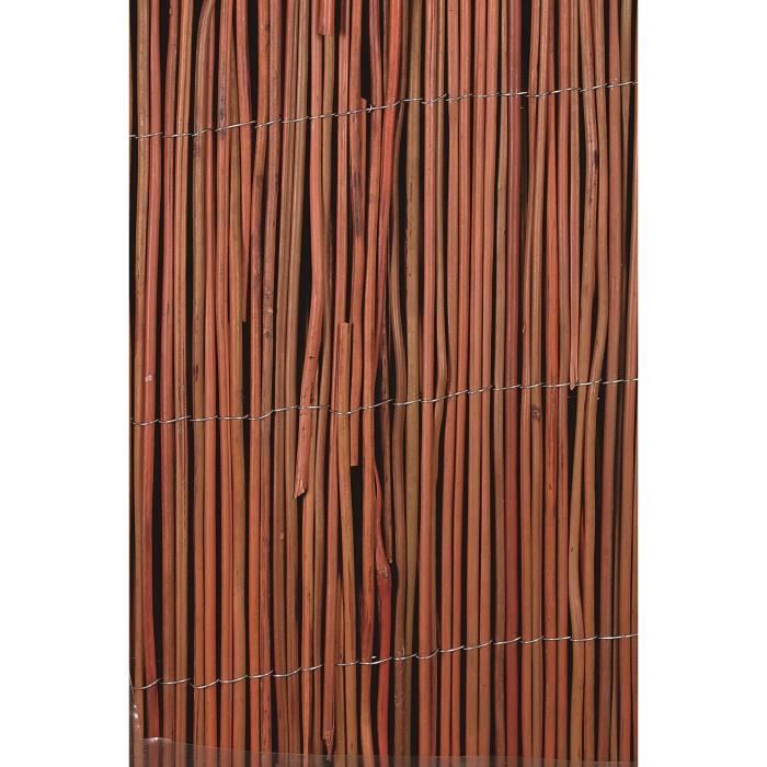 Canisse fagot d'osier fin - NATURE - 1 x 3 m - Occultant 4/5