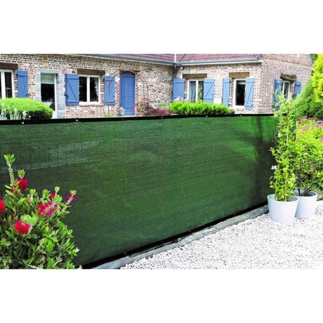 Brise-vue - NATURE - 1 x 3 m - Occultant 5/5 - HDPE 350 g/m˛ - Vert kaki