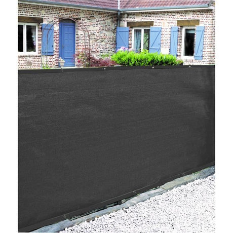 Brise-vue - NATURE -  1 x 3 m - Occultant 5/5 - HDPE 350 g/m˛ - Anthracite