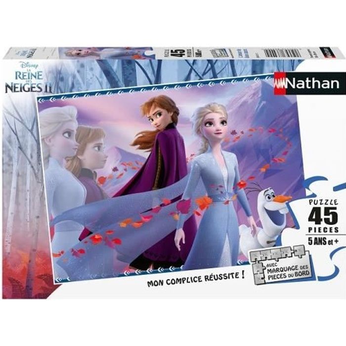 Puzzle La Reine des Neiges 2 - Nathan - 45 pieces - Amour de deux soeurs