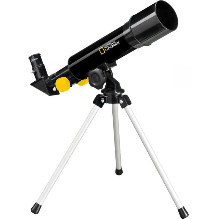 Kit télescope + microscope enfant - National Geographic - Astronomie et microscopie pour débutant - Grossissement 18x-29x - 8 ans