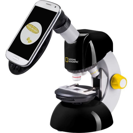 Kit télescope + microscope enfant - National Geographic - Astronomie et microscopie pour débutant - Grossissement 18x-29x - 8 ans