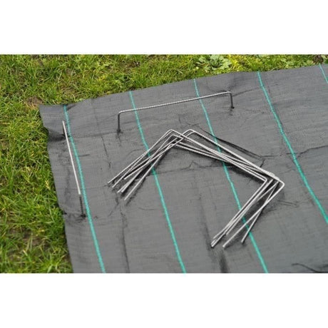 Nature Chevilles de fixation de bâche 20 pcs 25 x 20 cm Métal 409335