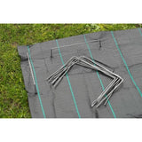 Nature Chevilles de fixation de bâche 20 pcs 25 x 20 cm Métal 409335