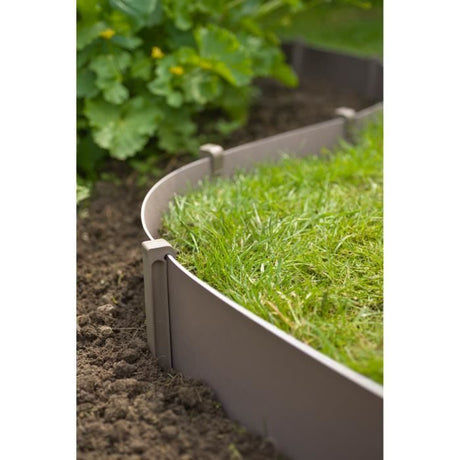 Ancres pour bordure de jardin en polypropylene - NATURE - H26,7 x 1,9 x 1,8 cm - Beige taupe