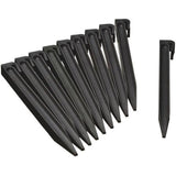 Ancres pour bordure de jardin en polyéthylene recyclé - NATURE - H26,7 x 1,9 x 1,8 cm - Noir