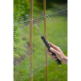 NATURE Torsadeuse a fil - Automatique, manche en caoutchouc - Inclus 50x (L16 cm x Ø1 mm) - Liens a boucle en acier galva - H30 cm